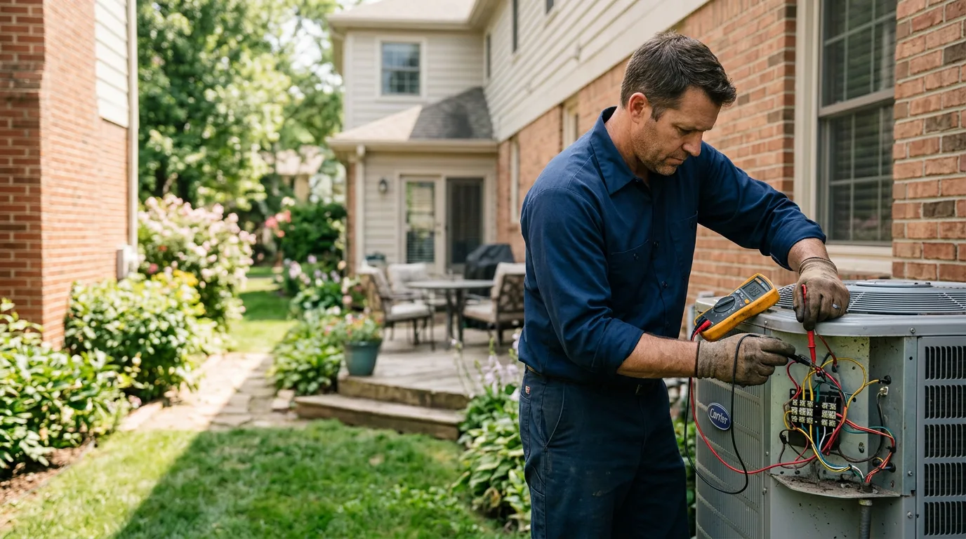 HVAC technician working near Cheltenham, PA